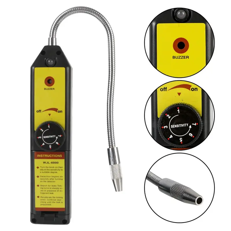 Gas Leakage Tester, Air Conditioning Freon Halogen Leak Detector, Refrigerant Gas Analyzer, Car Diagnostic Tools, Car Inspection Tools 7