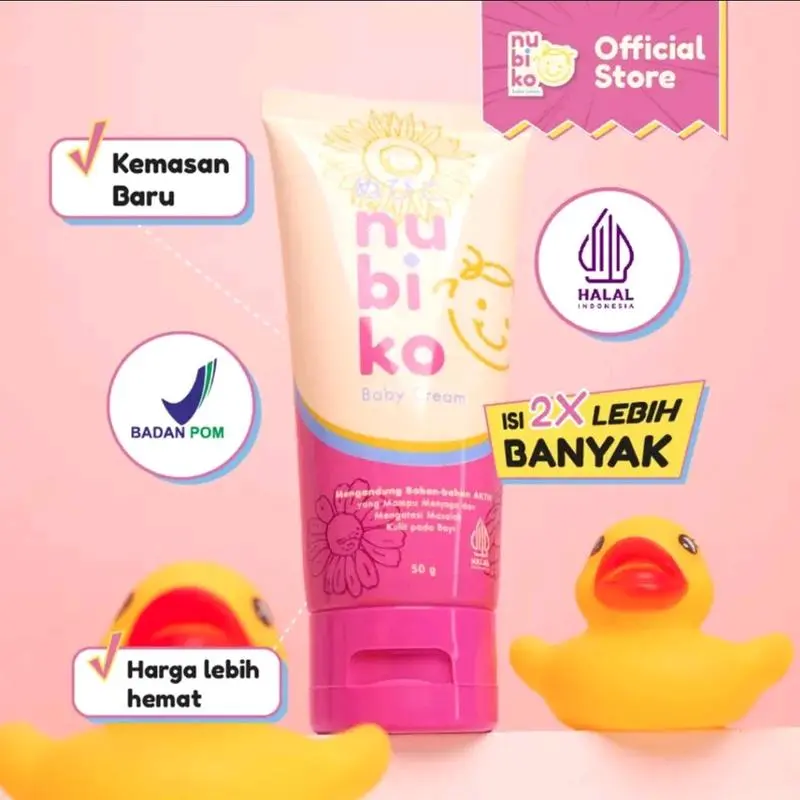 NUBIKO Paket 1 Pcs | Nubiko Baby Cream | Cream Bekas Luka Anak Bayi Kulit Ruam Aloe - Skincare Bayi Halal