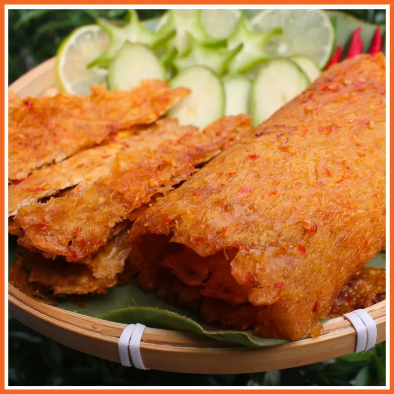 Combo 2 Hũ 400g Khô Mực Cán Tẩm Gia Vị Loại 1 Nguyên Miếng đặc sản Nha Trang chính gốc 79Food (tổng 400g) - Ăn Vặt, Snack Thức Ăn Cay khomuc 2
