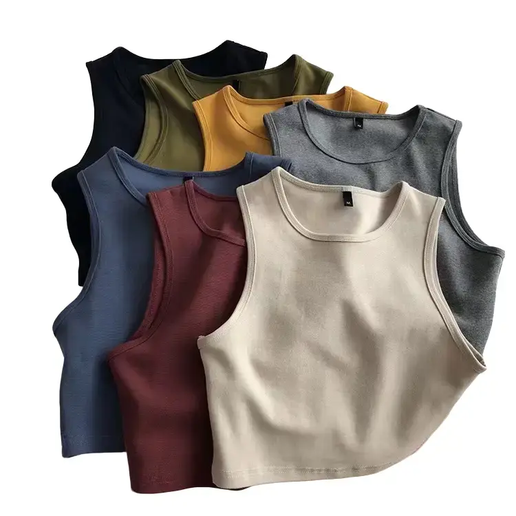 Quần Áo Nữ, Phong Cách Instagram Châu Âu Và Mỹ Áo Vest Cropped Mùa Hè, Phong Cách Bm Người Nổi Tiếng Trên Internet Quốc Tế Thương, Cạp Cao, Bó Sát, Dáng Ôm, Ngắn, Không Tay, Mặc Trong Cho Nữ Top Women Trắng