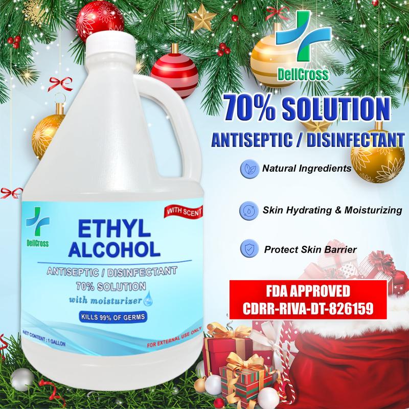 DellCross 70% Ethyl Alcohol Disinfectant Antiseptic  - 1 Gallon