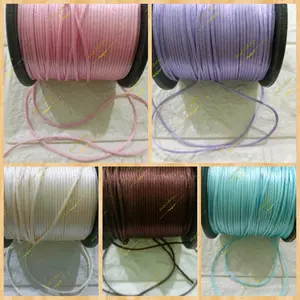 (ECER) Tali Satin Kecil 1mm harga untuk panjang 5meter untuk Gelang/Kalung/Masker/Tali Kancing