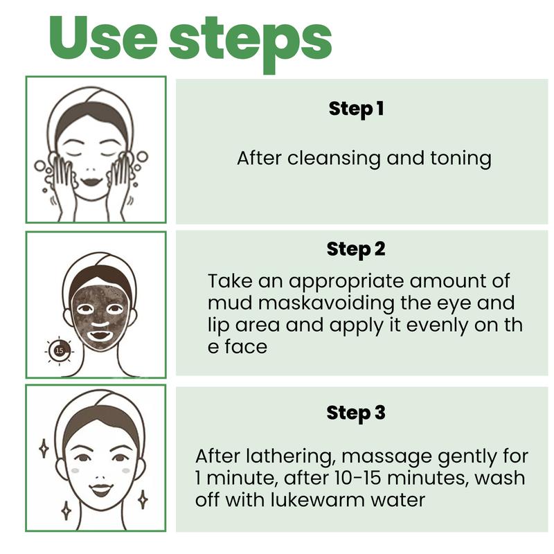 Product Introduction of EELHOE Cleansing Bubble Mask Moisturizing application blackhead removal oxygen cleansing mud mask 3