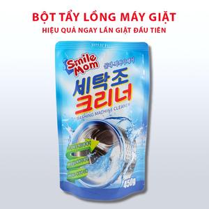 Vệ Sinh Lồng Máy Giặt Hàn Quốc Smile Mom 450Gr - Khử Mùi Kháng Khuẩn Cửa Ngang Cửa Đứng Làm Sạch