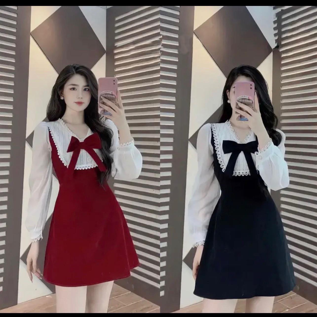 [Xả Kho] Thời Trang Bigsize Váy Dự Tiệc 50 - 100Kg Vải Cotton Lạnh Cao Cấp Thanh Lịch Nữ Dress Women Voan Đen - A.1089