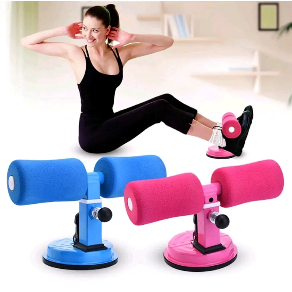 Barre De Sit-up Avec Maintien Des Pieds – Hauteur Réglable, Ventouses Antidérapantes, Support Téléphone