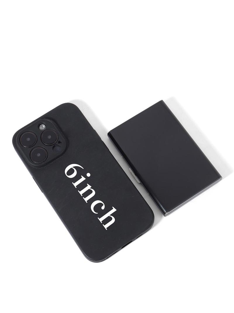 Product Introduction of Letter Pattern Card Holder, Ultra-thin Anti Magnetic Credit Card Clip, Creative Letter Printing Card Clip for Leisure and Fashion 2