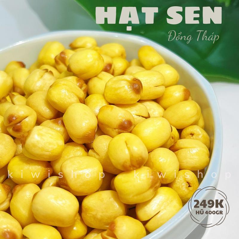 Hạt Sen Sấy Mộc - Hủ 400 Gram - Kiwi Shop Healthy Food