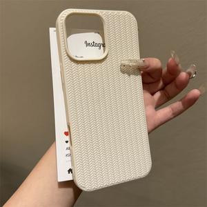 Silicone Wool Pattern Suitable for Iphone15 Phone Case Apple 14promax New 13 Half Pack 12 Advanced Sense 11