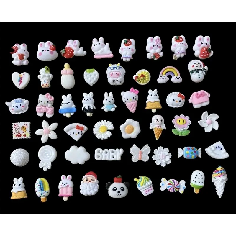 Combo Set 10-15-20 charm,sticker 3D theo màu sắc gắn dép sục,dép cá sấu siêu xinh!! 4