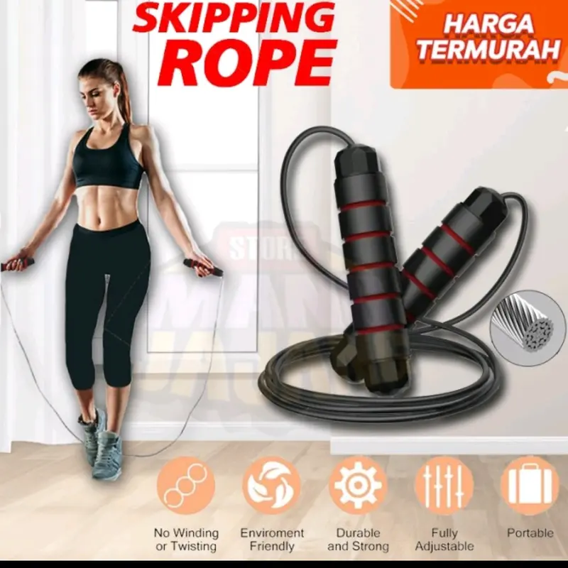 Skipping Rope Olahraga Lompat Tali Jump Rope Skipping Workout 0