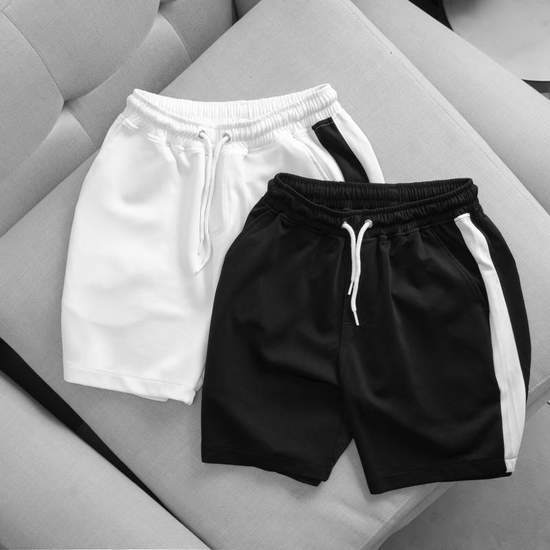 COMBO 2 Quần Short Nam - Quần Đùi Nam Phối Sọc form trên gối UMI co giãn TAHO. Menswear