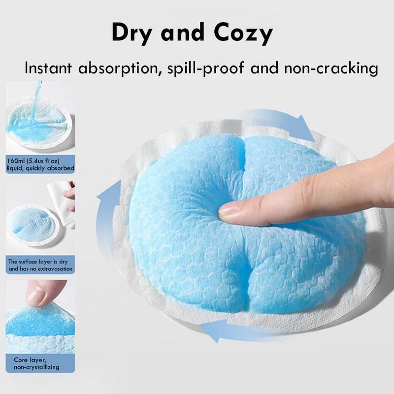Product Introduction of Disposable Breast Pads, 100pcs/set Soft & Breathable Breast Pads, Breastfeeding Essentials for Moms, Nursing Pads for Women 4
