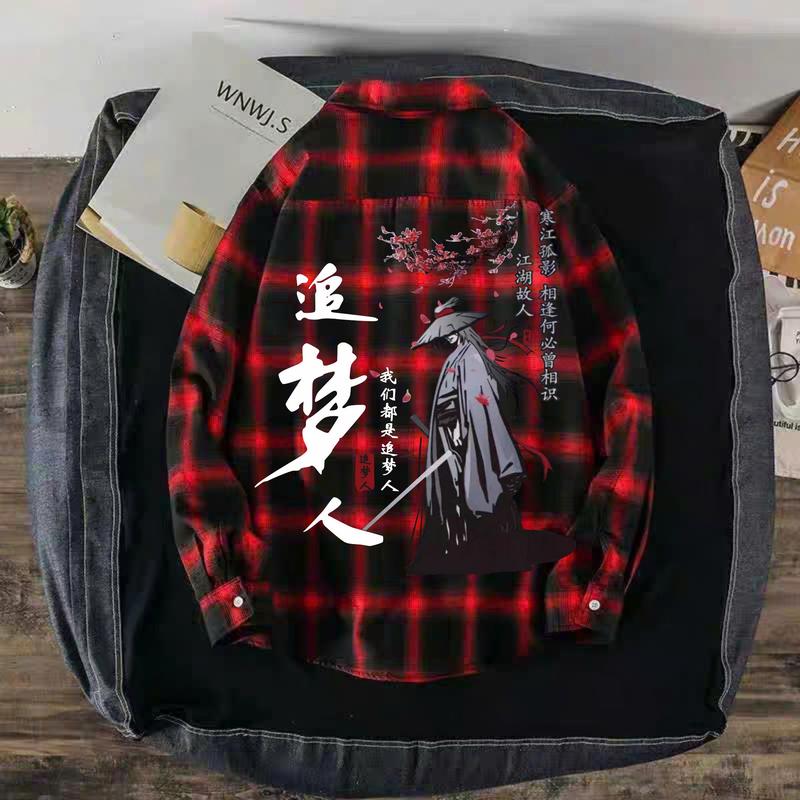 Áo Sơ mi sọc caro Unisex chất liệu kate thoáng mát và mềm mại 7