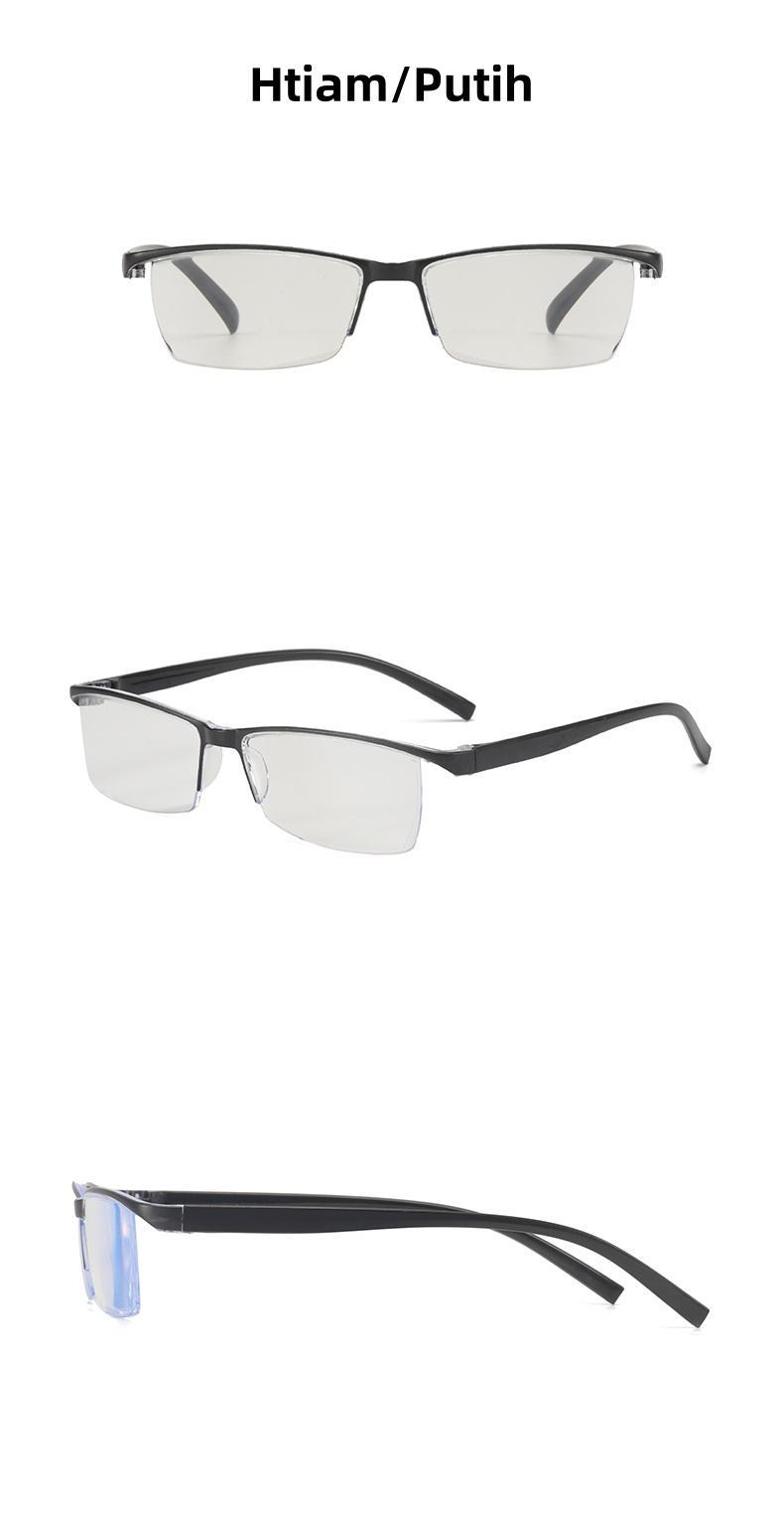 【Toko Resmi YJ】Kacamata baca Plus Anti Radiasi, Bisa Untuk Membaca Model Korea Keren Pria Wanita Hitam Orange Anti Patah Murah 7005