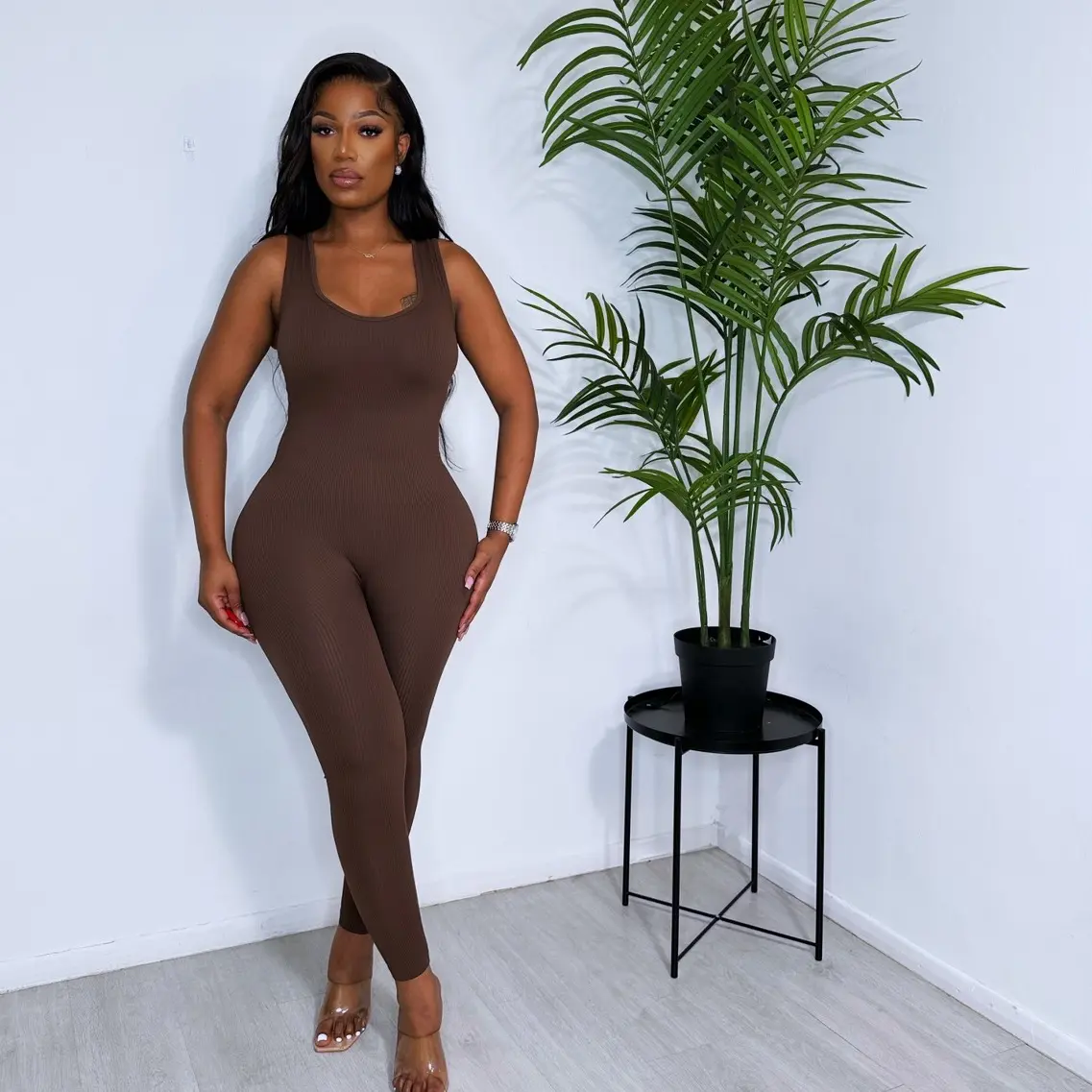 THE VIRAL STRUCTURED RIBBED JUMPSUIT