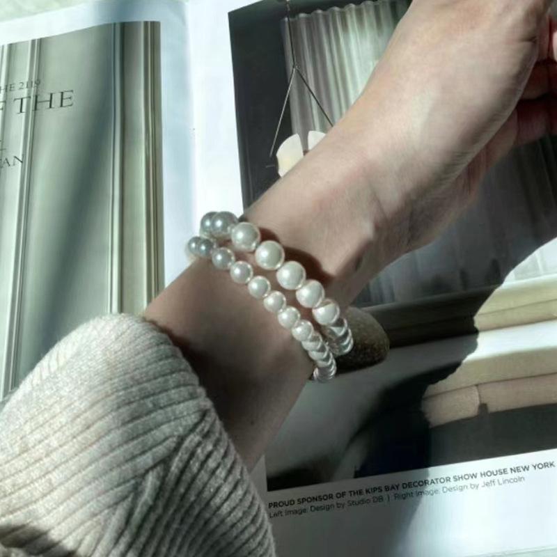 Product Introduction of 2024 New French Folding Bracelet Light Luxury Minority Exquisite Elastic String Bracelet 19
