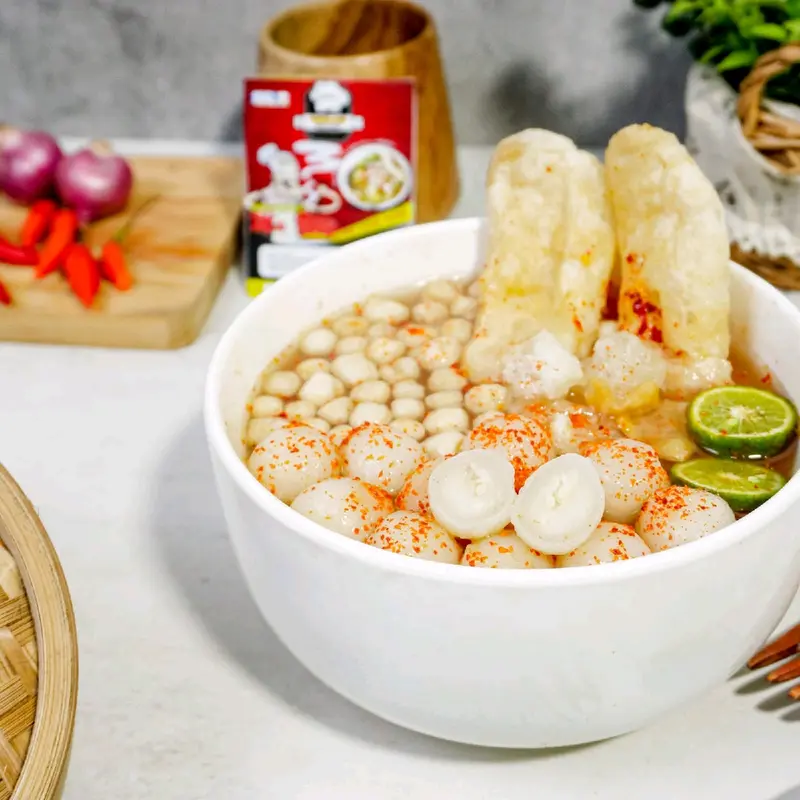 Baso Aci Suir Ayam Jumbo / Baso Aci Home made / Baso aci Instan khas garut / Baso aci termurah Instan Food Kuah Makanan Pedas Cuangki Seblak 3