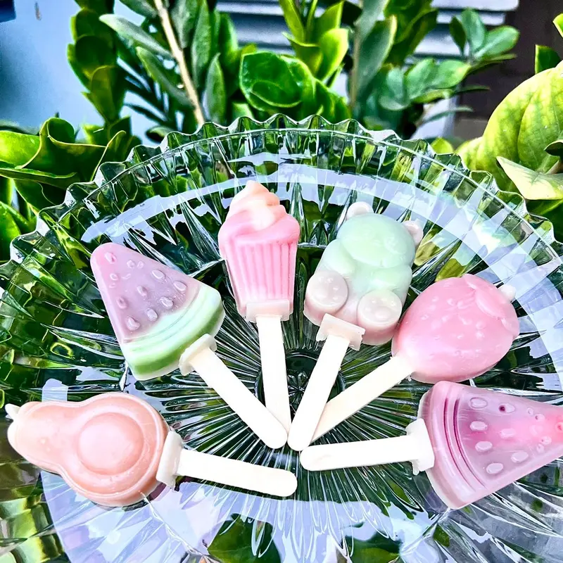 Kẹo sáp Hình Que Kem siêu hot hương vị trái cây mix vị.  Ăn Vặt Candy 1