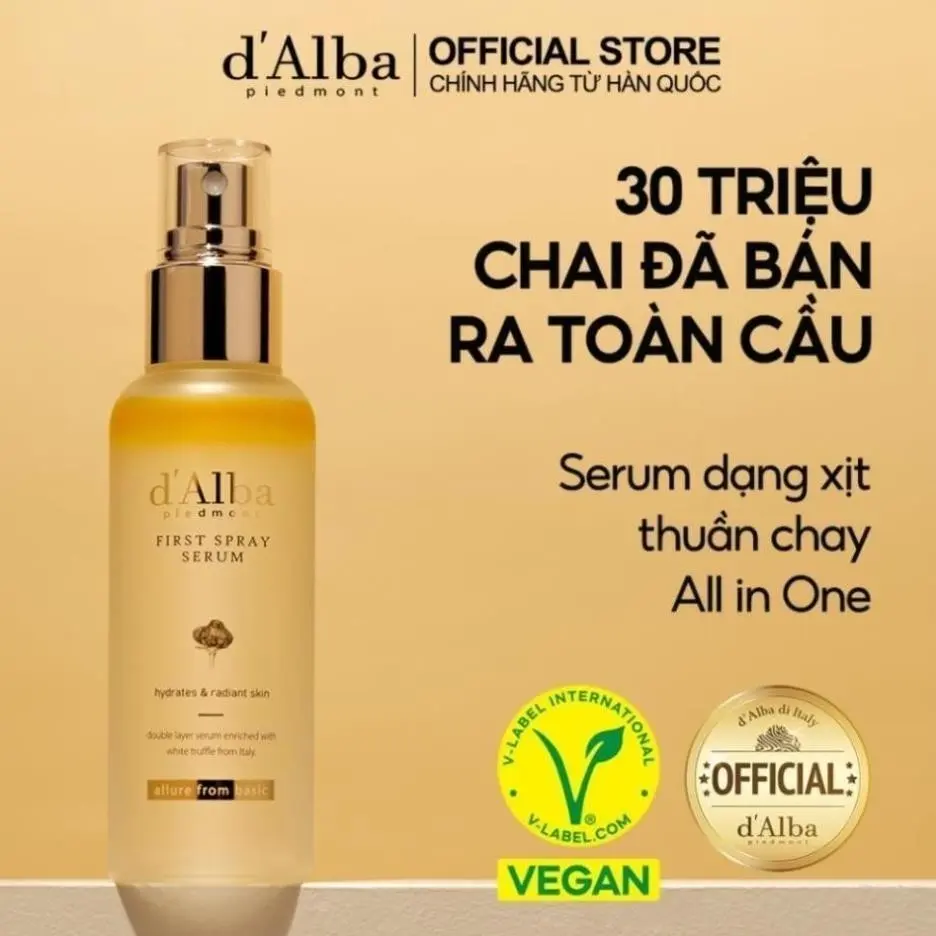 Huyết thanh xịt thảo dược tinh khiết, Alba, để dưỡng ẩm cho làn da mềm mại, sử dụng xịt phun đầu tiên; Skincare