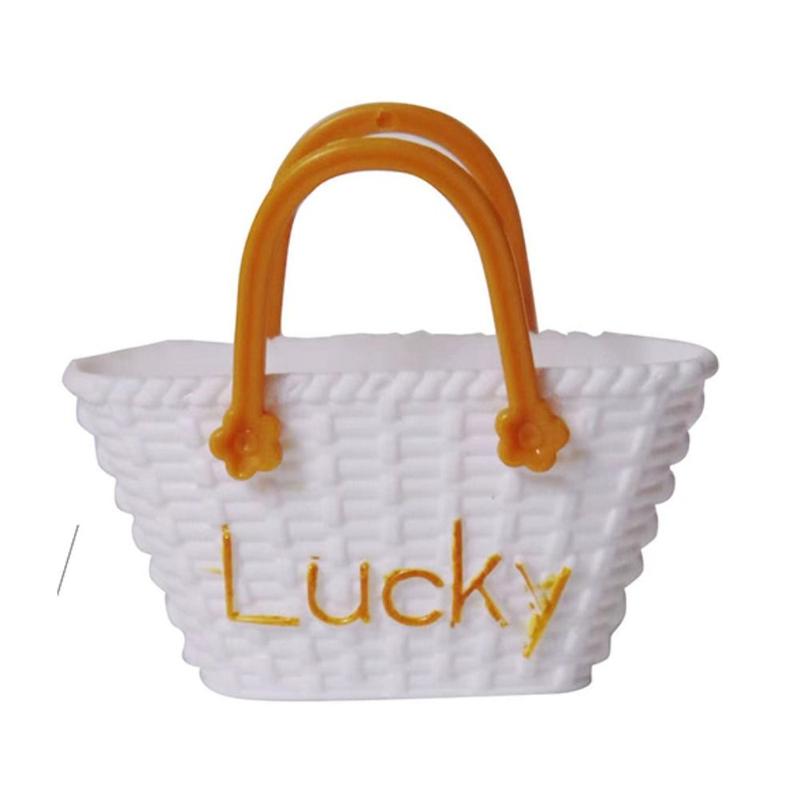 Product Introduction of XINELU Plush Dolls Bag Dollhouse Dollhouse Min Handbag Dress Up DIY Shopping bag Cute Mini Princess Doll Handbag Children Gift 11