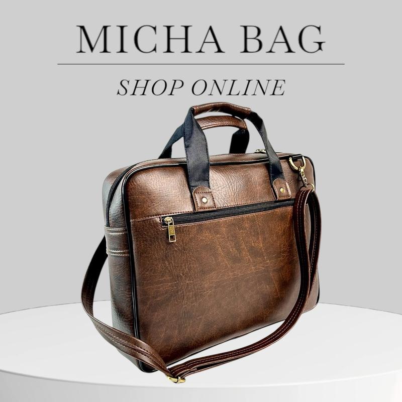 Product Introduction of Cặp bb3 công sở da pu cao cấp chính hãng Minhchau C04 Minh chau synthetic  leather cặp táp Nam Đồng Nhung Bag 8