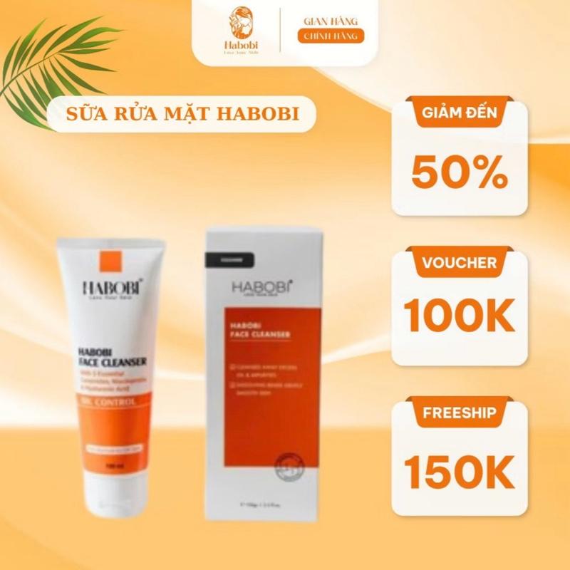 Sữa Rửa Mặt HABOBI Làm Sạch Da Mặt Lấy Đi Bụi Bẩn Dưỡng Trắng Da 100ml 0