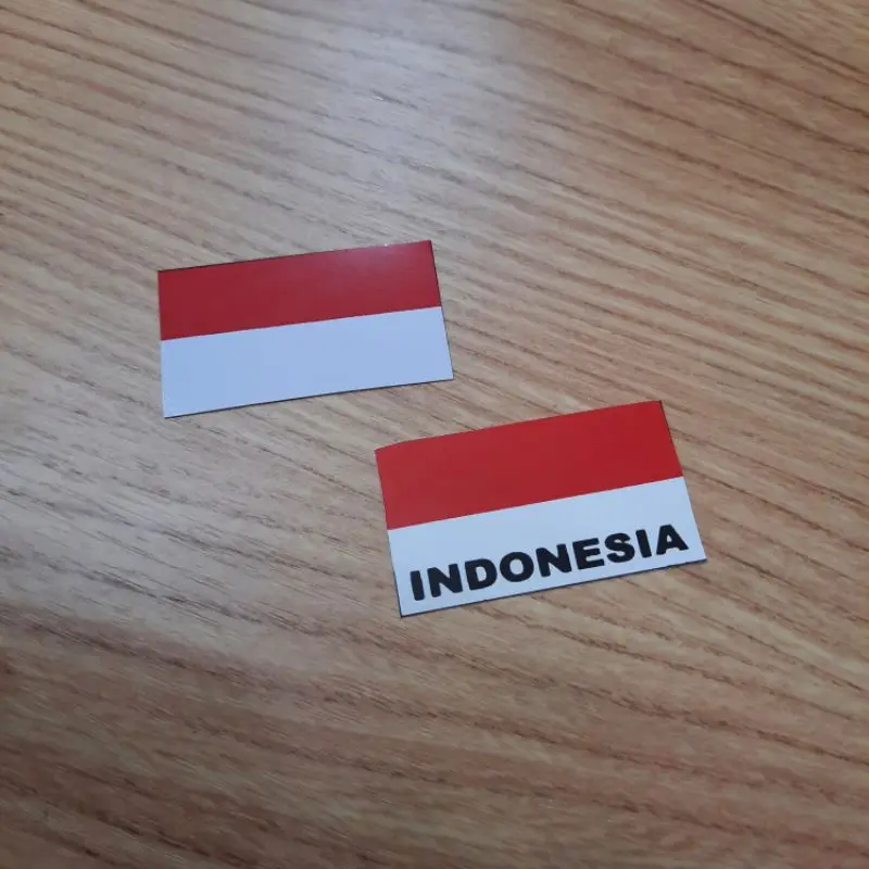 PROMO 10 Pcs! Stiker Bendera Merah Putih - Stiker Pipi Merah Putih 17 Agustus - Stiker Agustusan Murah - Stiker INDONESIA