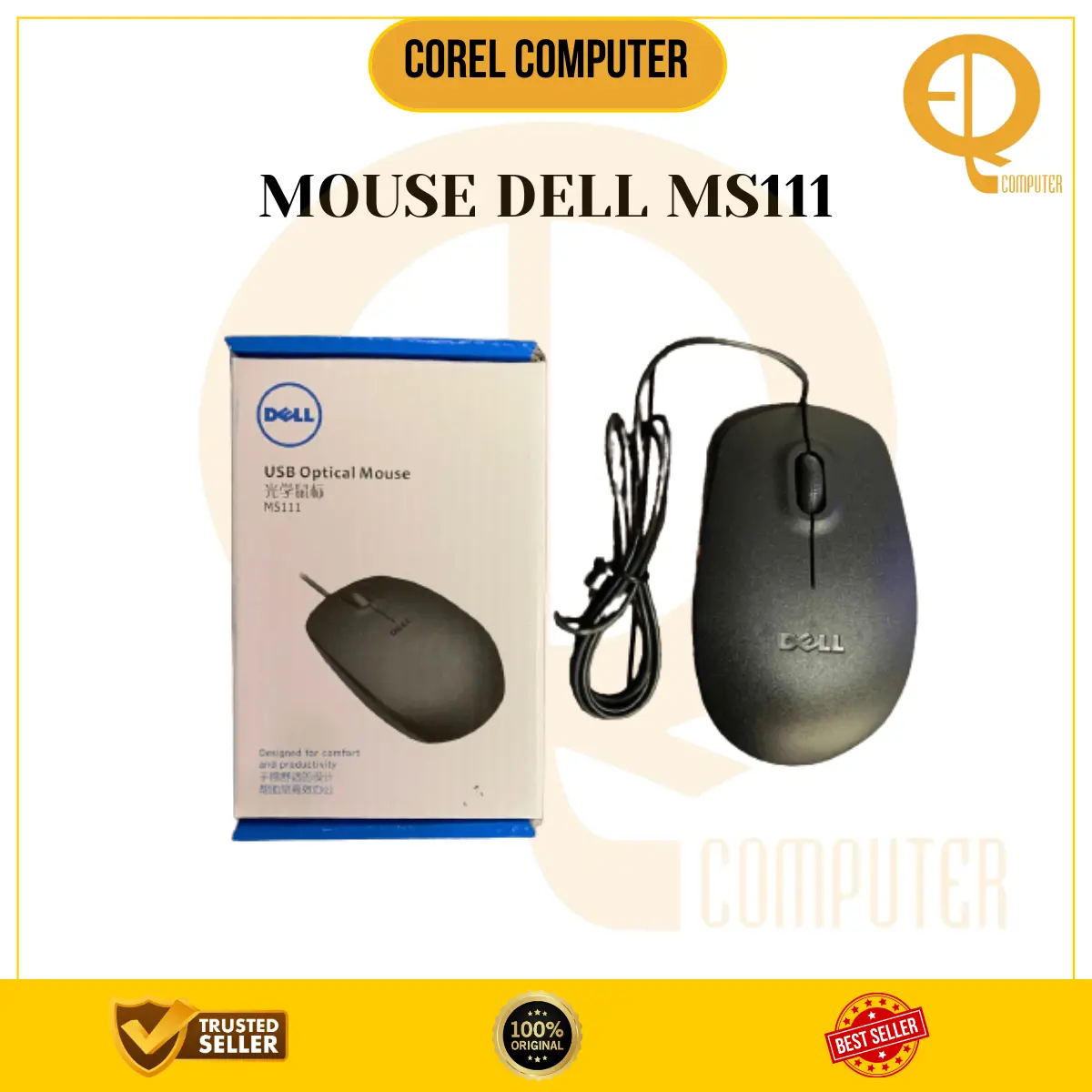 Mouse Dell MS111 Nyaman Terbaik dan Termurah