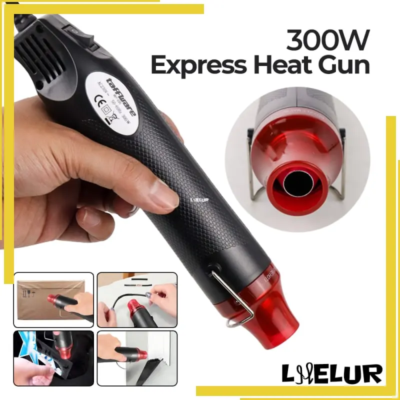 LHELUR Pemancar Udara Panas 220V 300W Express Heat Gun Hot Air Vinyl Taffware