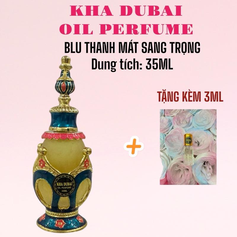 [KÈM 3ML] BLU35 - Tinh dầu nước hoa Kha Dubai oil perfume 35ML hương BLU thanh mát sang trọng cho Nam