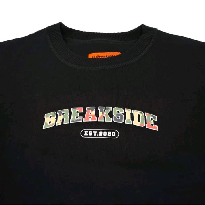 BREAKSIDE EST 2020 crewneck cotton fleece cowok keren korean style pria / wanita dewasa termurah 1