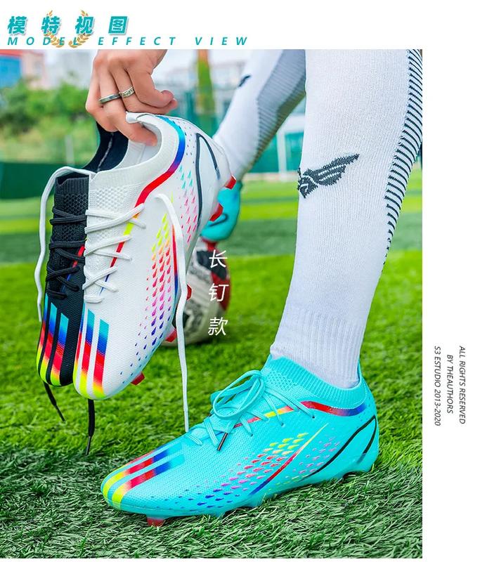 Product Introduction of Soccer shoes for men fashion sneakers football shoes century Cup same new Messi long spike broken nail professional football shoes sport running shoes big size 35-45 29