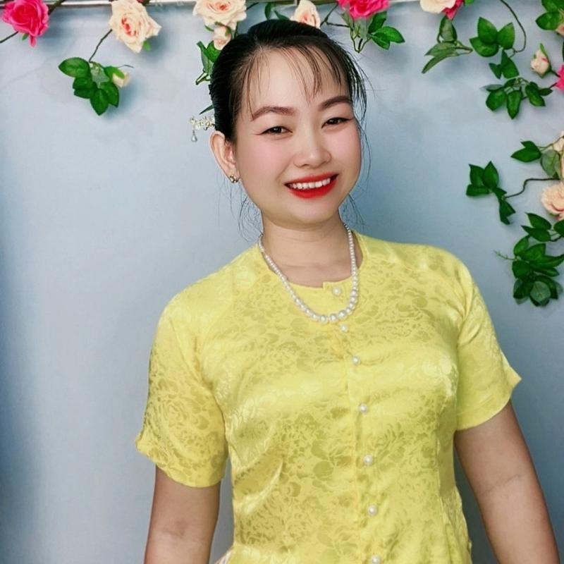 Áo lẻ [ ko bán quần] Bà ba Gấm tay ngắn nút ngọc ( 8 nút) vải mềm mịn hoạ tiết hoa Mẫu Đơn Nữ Top 3