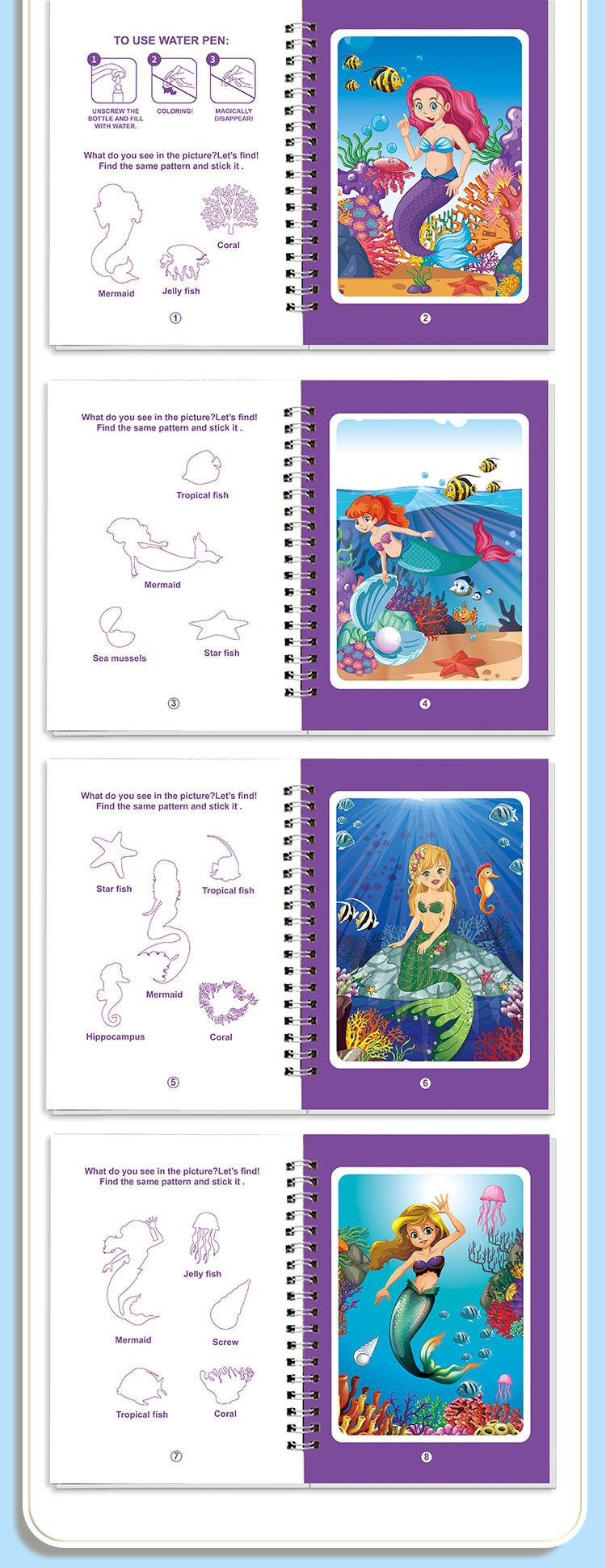 Product Introduction of Sách Vẽ Nước Cho Trẻ Em, Sách Vẽ Tranh Graffiti Nước Sạch, Sách Ảnh Nhãn Dán, Đồ Chơi Giáo Dục Cho Bé, Sách Vẽ Nước, Tiếng Anh 28