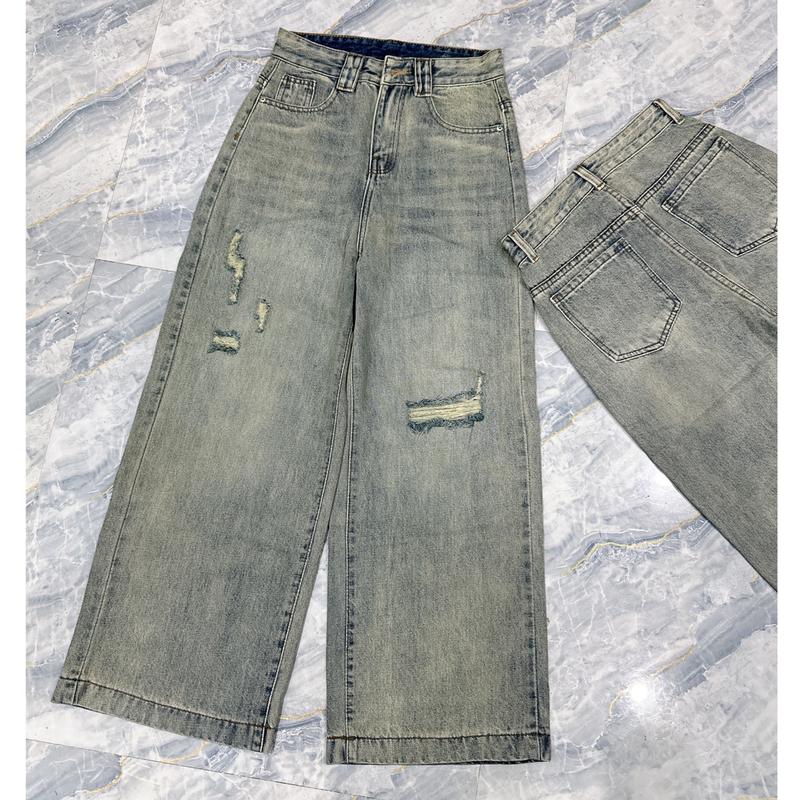 Product Introduction of [Nấm lùn 91cm] [MS 70] Quần Jeans Ống Suông R Gối Dài 91cm Túi Kiểu Dành Cho Nấm Lùn  Women 31