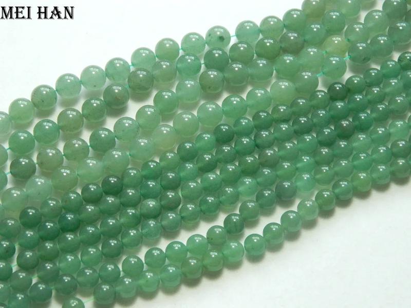 Product Introduction of Meihan (Free Shipping) 4 - 10mm Green Aventurine Smooth Round Stones Beads For Bracelet Necklace Jewerly Making Design 6