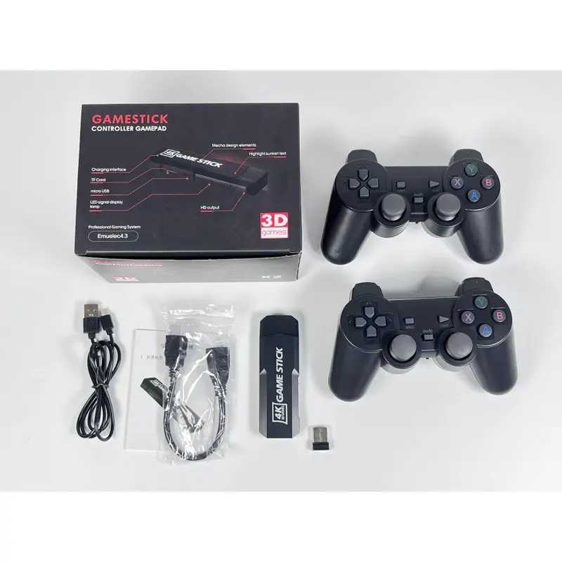 Máy chơi game Stick 4K X2 Pro 64/128GB HDMI điện tử 4 nút không dây cầm tay Chơi Điện Tử 6