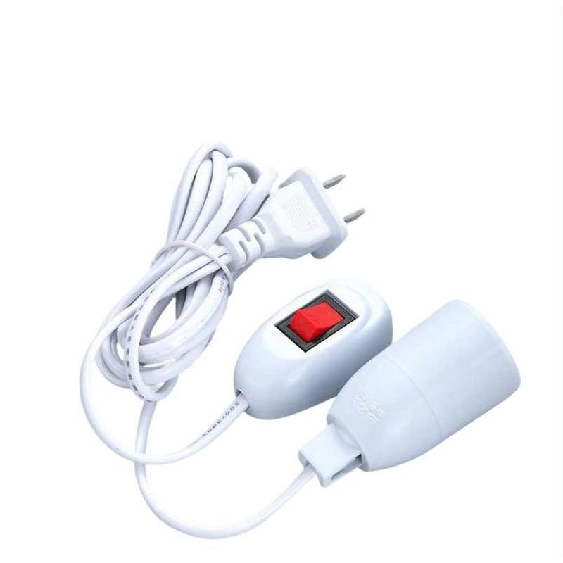 Dây Đuôi Đèn Liền Công Tắc 5m Màu Trắng Dành Cho Đui Đèn E27 Nhỏ Gọn Tiện Lợi