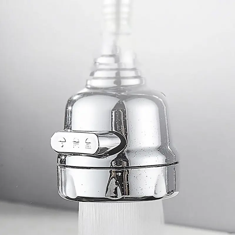 360 Degree Rotate Water Saving Tap Aerator Water Faucet Bubbler Filter Aerator Kitchen Faucet Reach Extender Household Faucet Tap Splash Filter bathroom 5