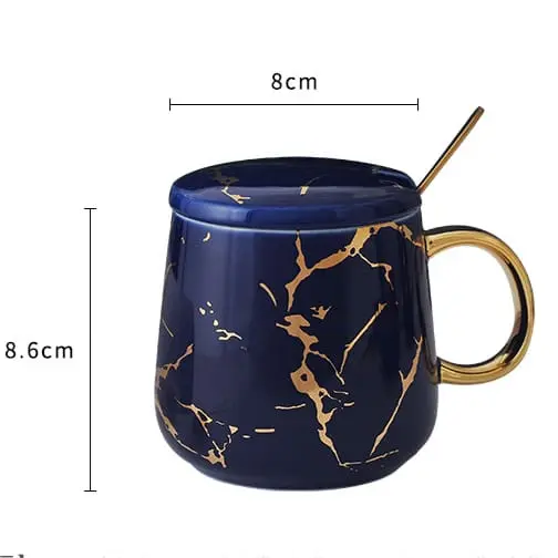 Bakindo Nordic Coffee Glass Mug Gelas Kopi Teh Keramik Marble Pattern Marble Mug Gift Box Gelas Marble Tutup Hampers Glass Marble 4