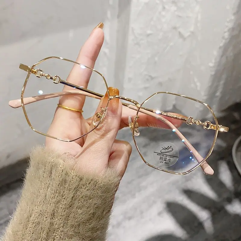 Mắt kính cận thị kính cận có độ sẵn 0.5 - 6.0 độ kính cận nam nữ Thấu kính có thể cắt được Gọng kính phẳng chống ánh sáng xanh phong cách hàn quốc dành cho học sinh Kính chống bức xạ máy tính, chống ánh sáng xanh trên màn hình điện tử, unisex 1