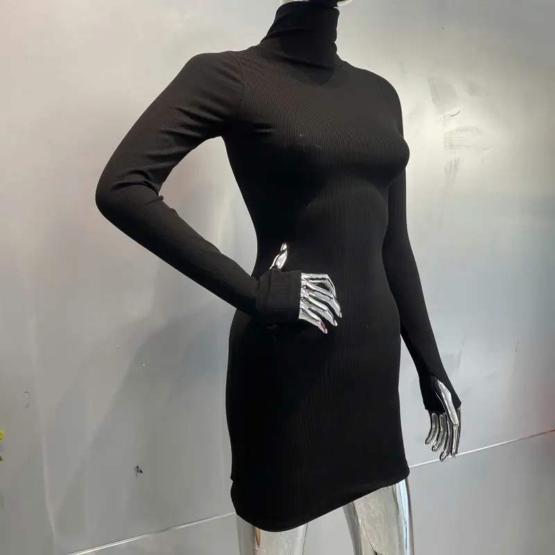 Váy thun tăm Cổ Lọoooo - V44 Nữ Womennnnn 2