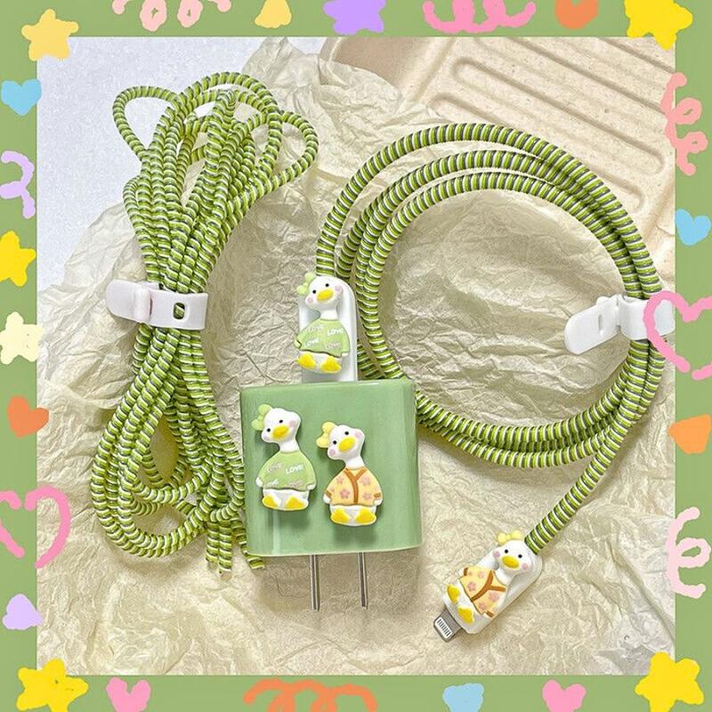 Phụ kiện bảo vệ củ sạc và cáp sạc nhanh18/20w dễ thương dành cho 14/13/12/11promax Phone Usb