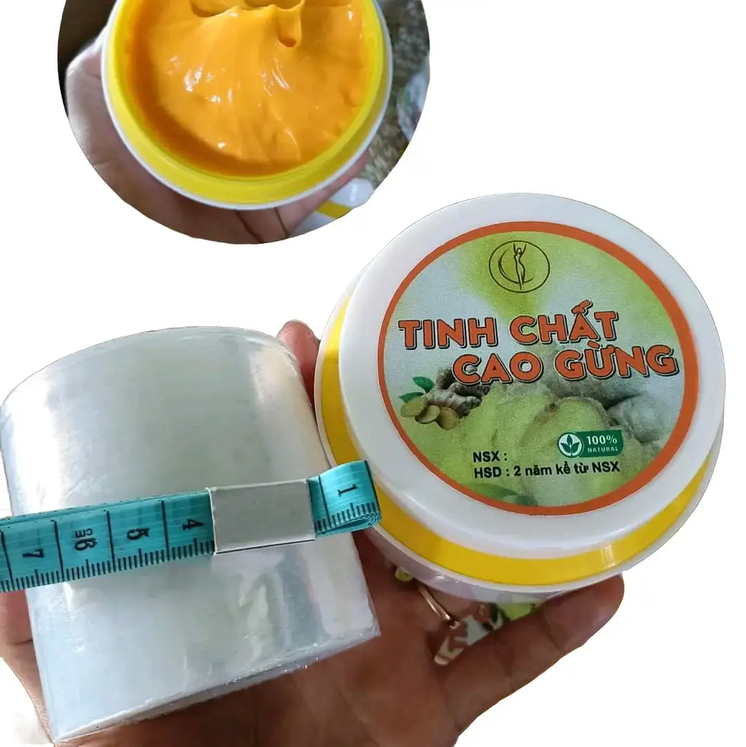 Tinh chất cao gừng thoa bụng  3 món ( thướt đo+ cuộn quấn) hủ 250g Nữ