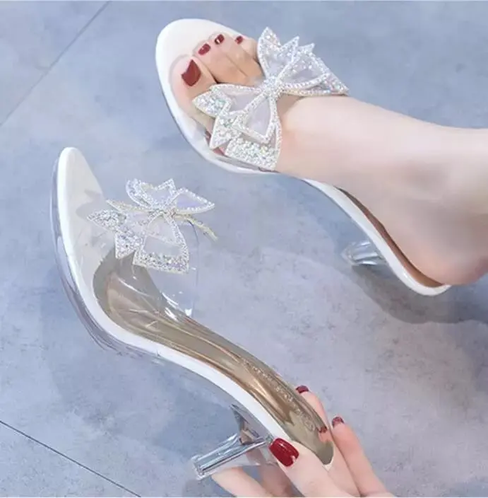 JHO-ANG - SENDAL HEELS WANITA BAHAN TEBAL KOMBINASI MIKA PITA G 115