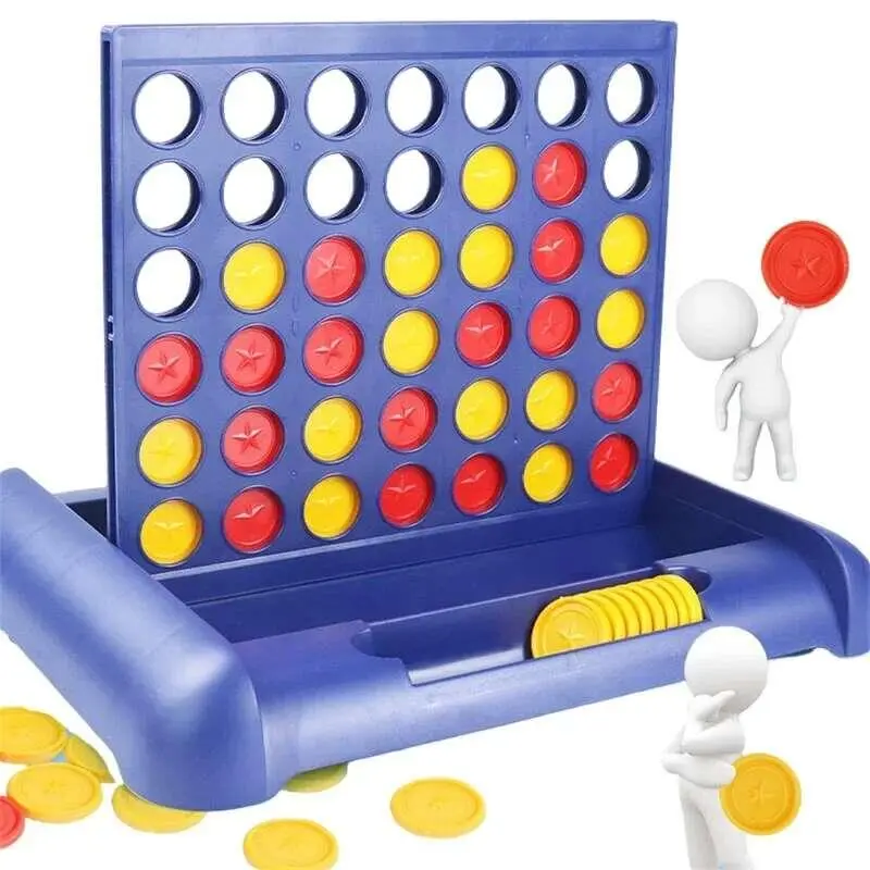 Foldable Connect 4 In A e Board Game Classic Party Chess Family Toy Early Educational Puzzle Children Thinking Training Gifts