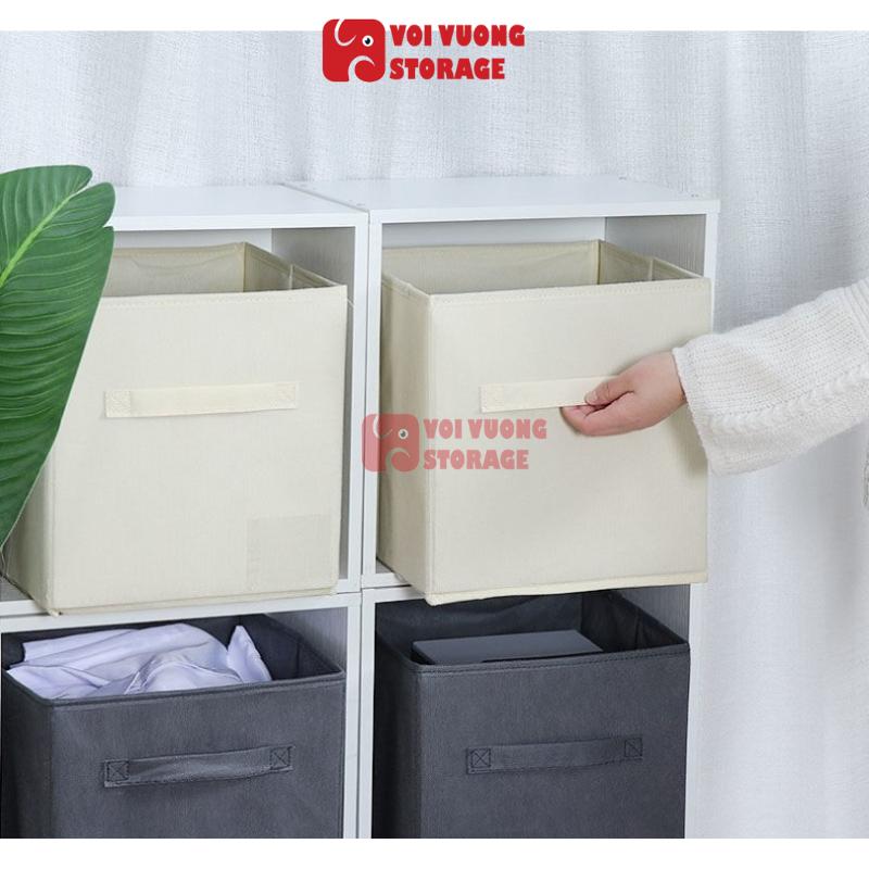 Hộp vải đựng đồ xuất Mỹ ROYE VOI VUÔNG 5