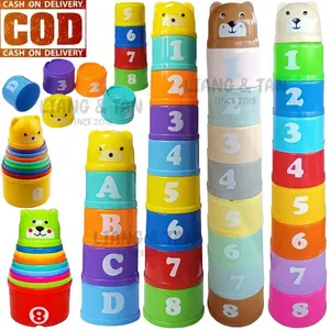 ( BISA COD ) PROMO Mainan Anak Stack Cup Gelas Susun Anak Stacking Cup Stack Game Sensory Play Sensory Toys Mainan Montessori Anak Stacking Toys Gelas / Mainan Edukasi Anak / Mainan Anak Laki Laki / Mainan Anak Perempuan SNI Murah