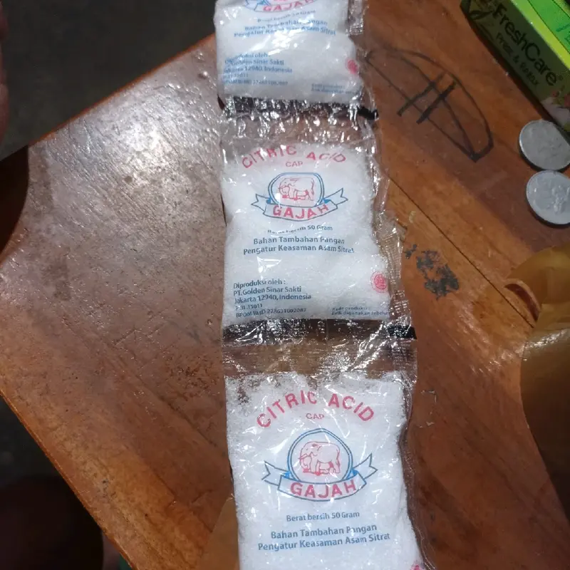 3pcs citrun acid cap gajah 1